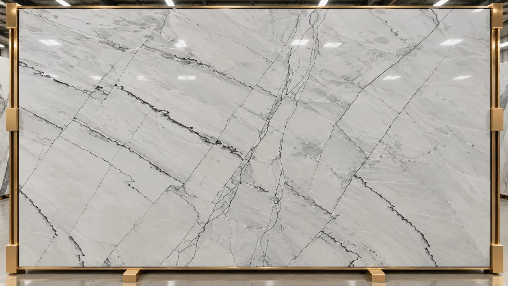 Blanc Supreme quartzite slab