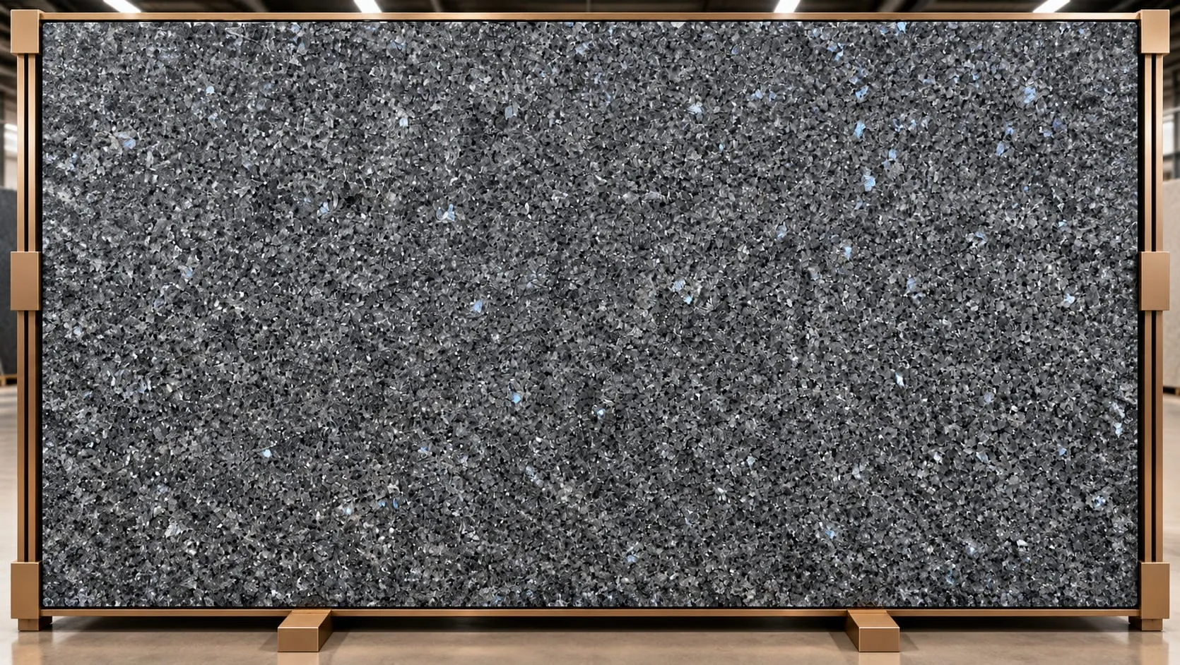 Blue Pearl granite slab