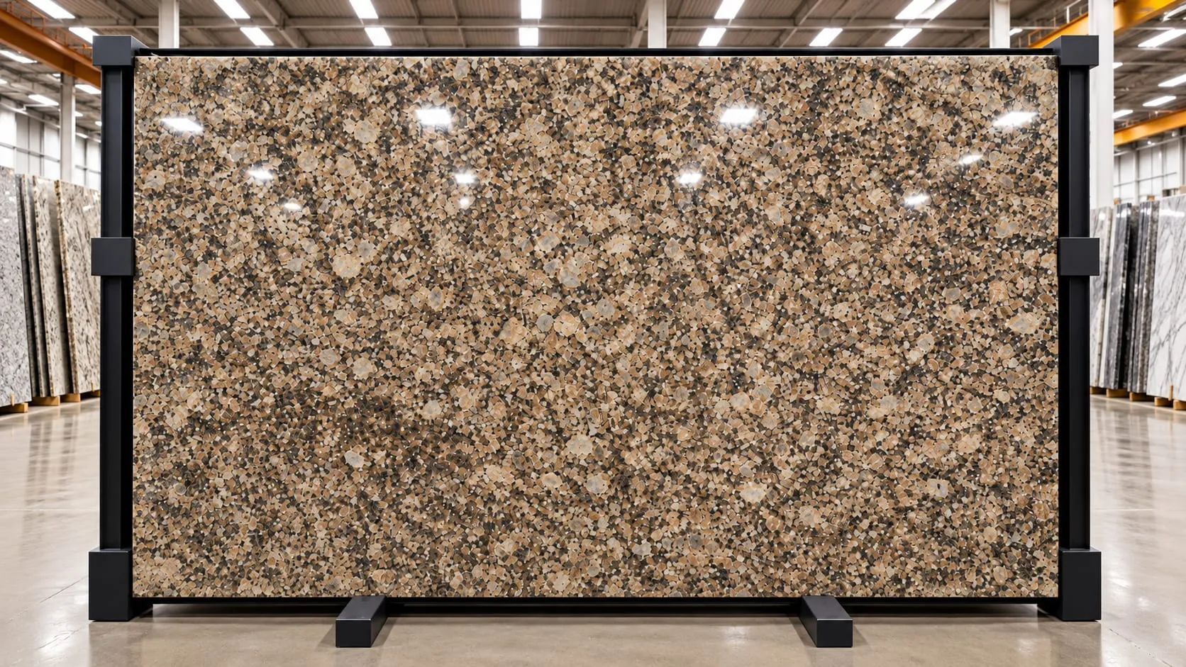 Giallo Fioritto granite slab