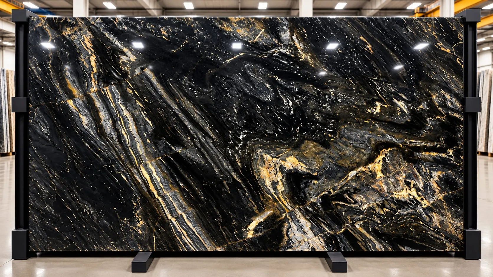 Golden Lightning granite slab