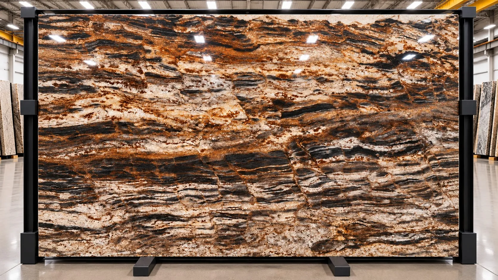 Golden Thunder granite slab