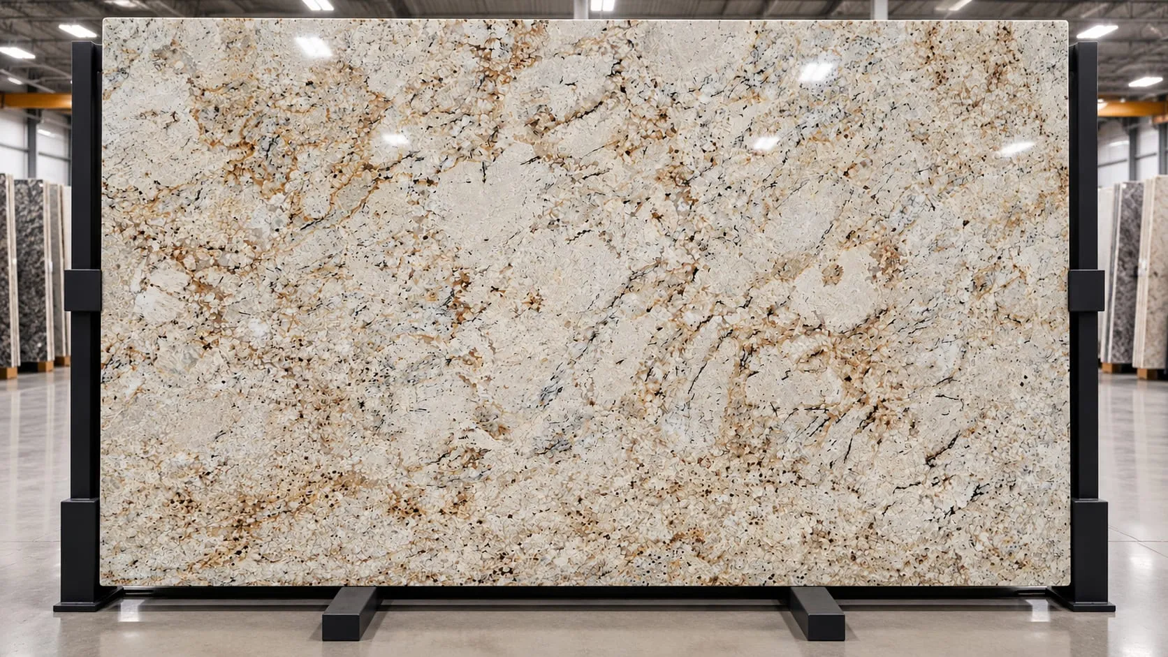Snow Fall granite slab