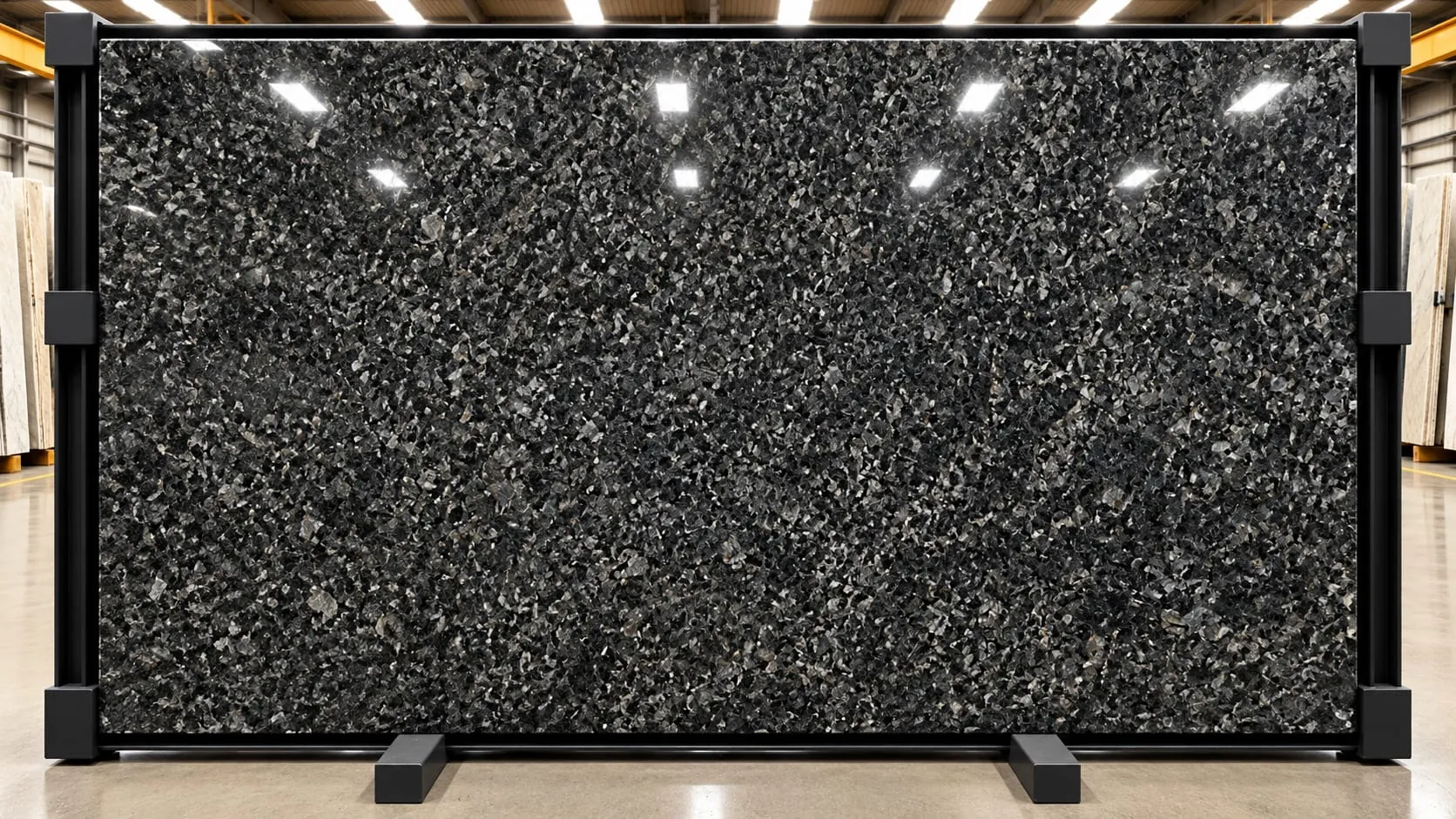 Steel Grey granite slab