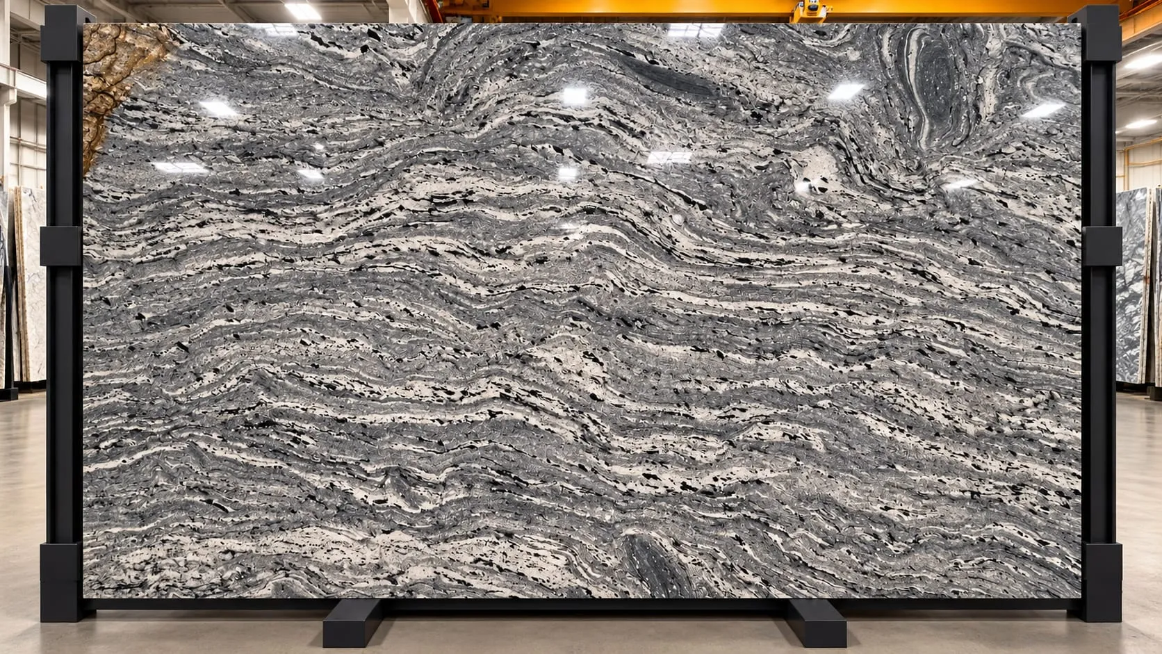 Waterfall granite slab