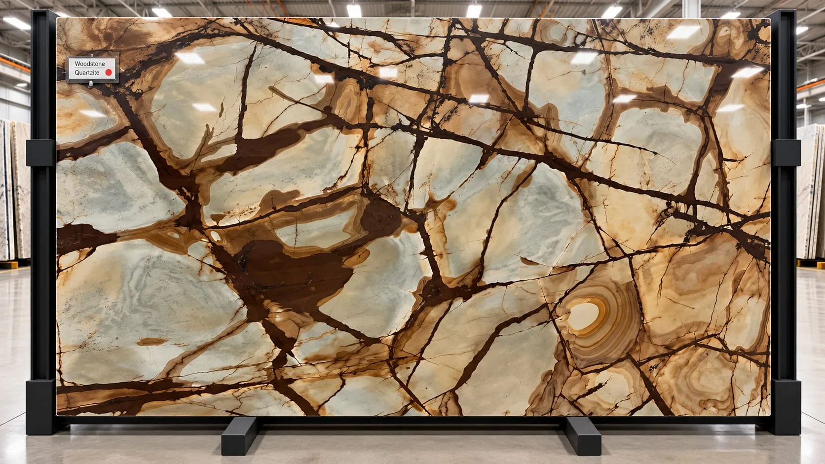 Woodstone quartzite slab